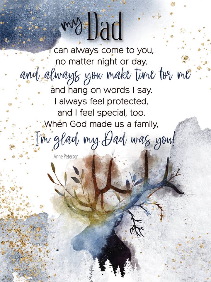 Targa in legno con scritta «My Dad I Can Always - Heaven Sent», 6 x 9 per la vendita all'ingrosso da parte di Dexsa