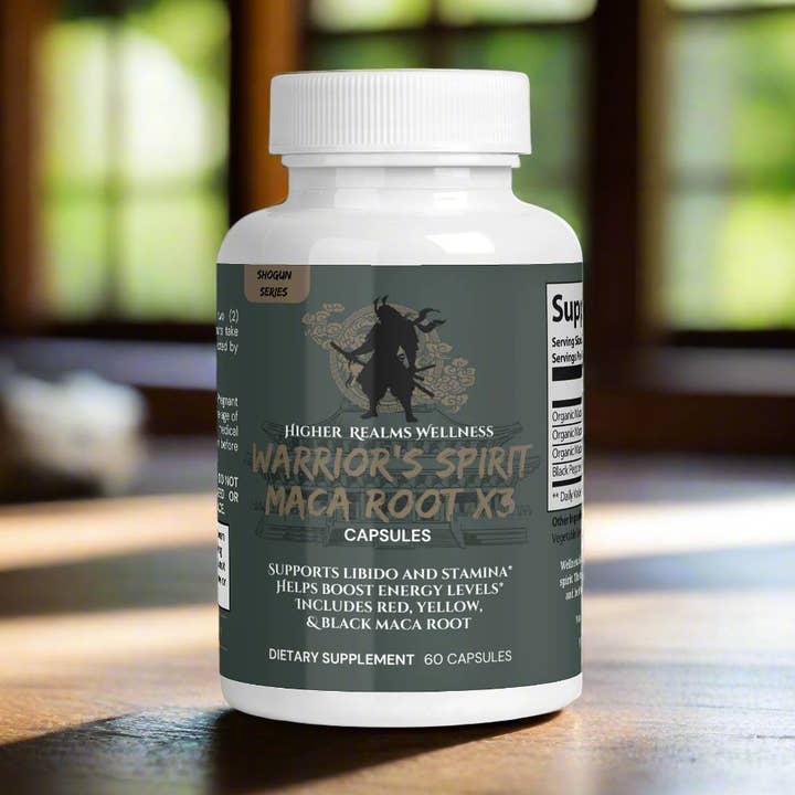 Higher Realms Wellness - Wholesale Oral Supplement/Vitamin - Warrior's Spirit Maca Root X30