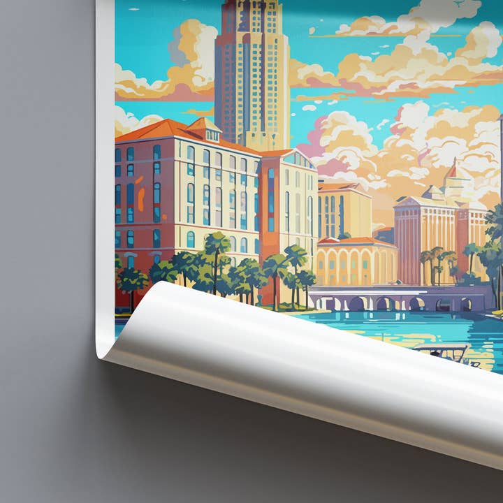 TravelzonaArt – wholesale Poster – Tampa USA Travel Poster6