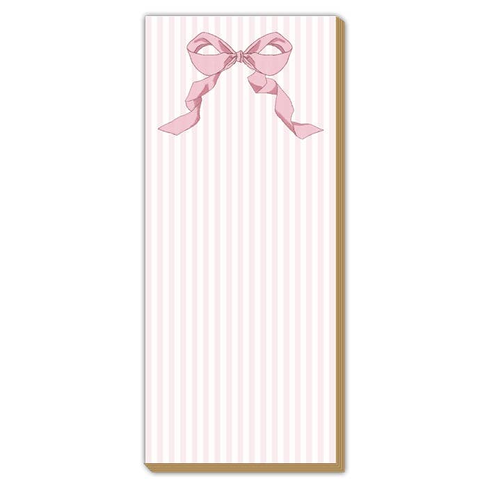 Almohadilla delgada Blush Bow on Stripe Luxe para venta al por mayor de RosanneBeck Collections