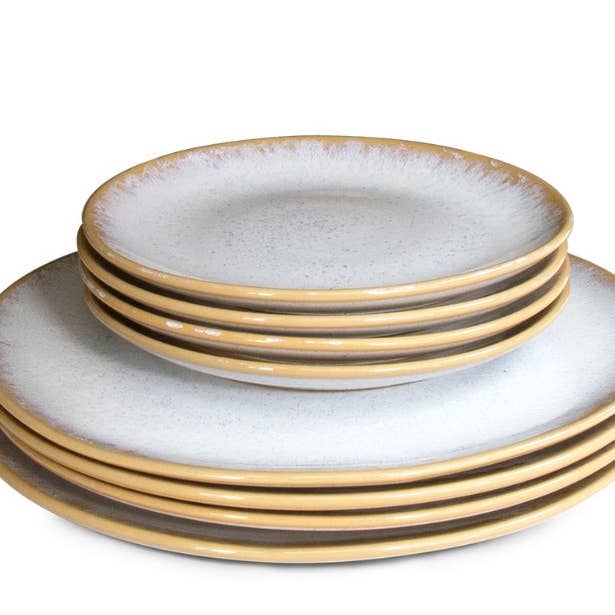 Machado GmbH - Vendita all'ingrosso Piatti da insalata - Piatto da insalata in ceramica Amazonia bianco | Portogallo