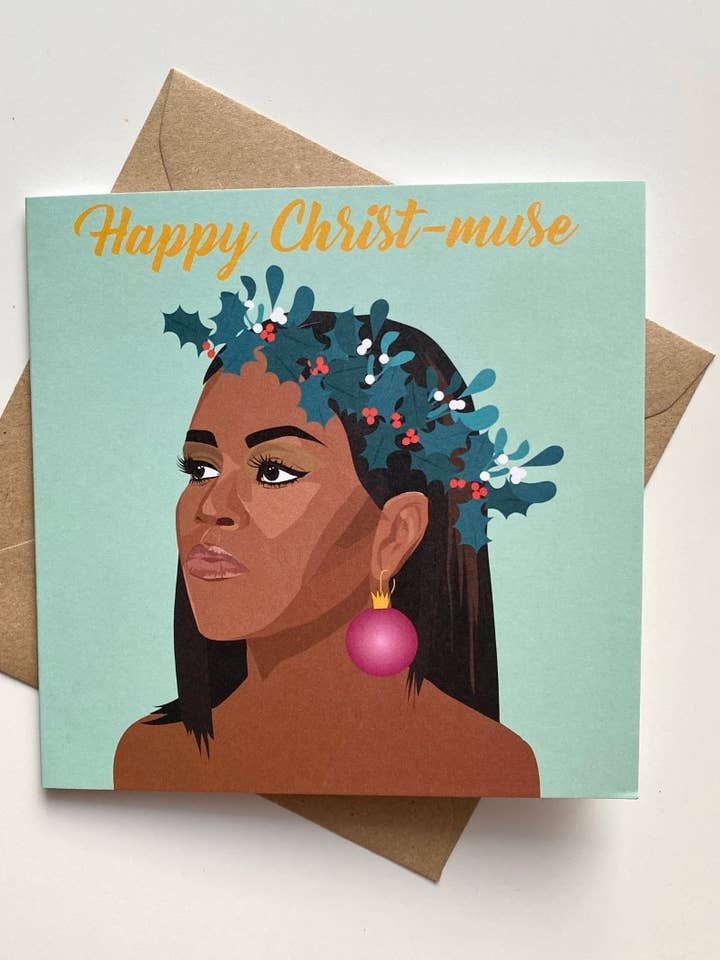 Michelle Christ-Muse | Weihnachten | Blanko-Grußkarte für den Großhandel von LAURA NILES DESIGN