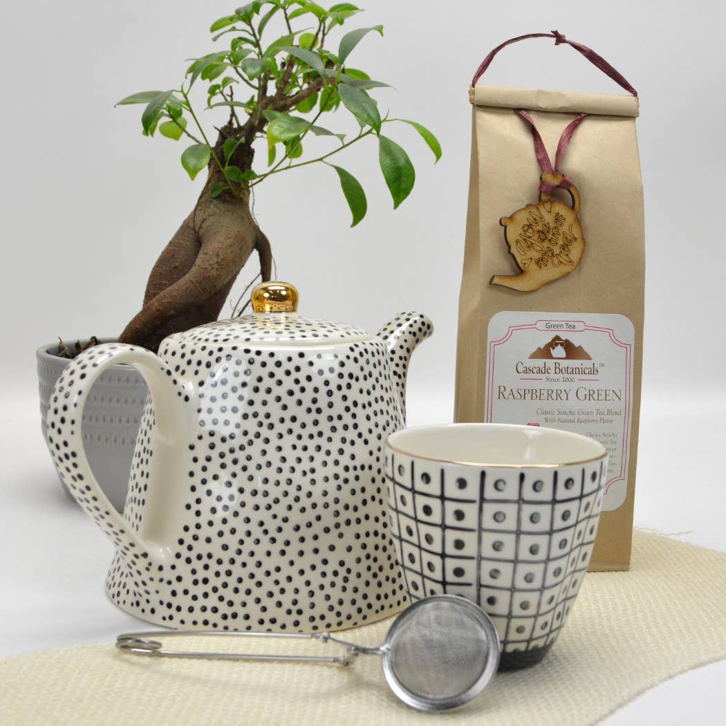 Cascade Teas & Botanicals - Wholesale Loose Tea - Raspberry Green Tea Loose Pack3