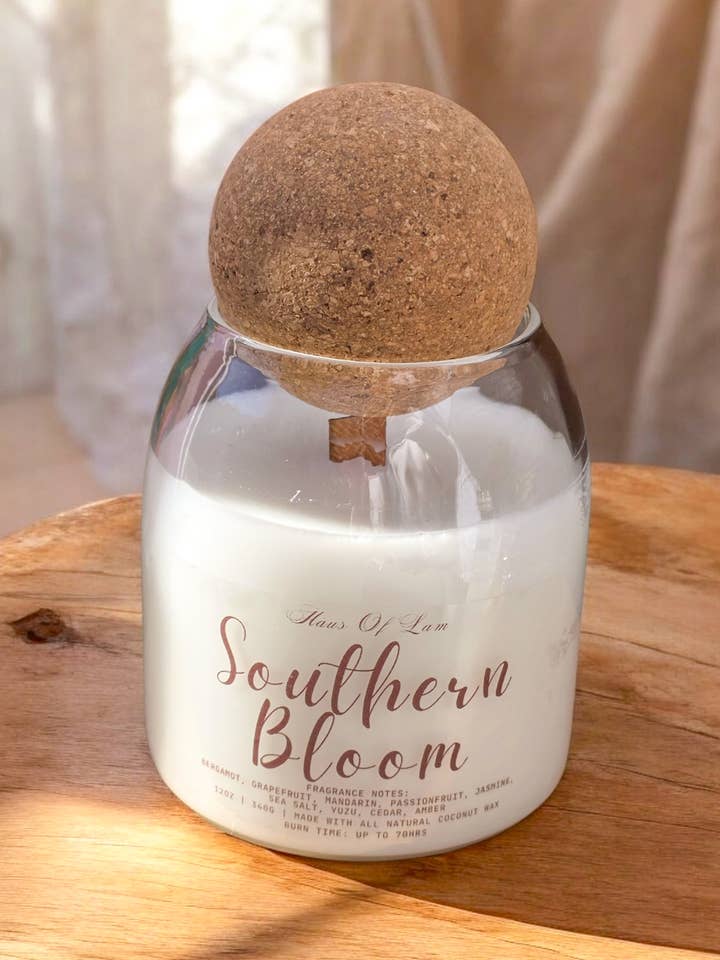 Southern Bloom Scented Candle for wholesale by Haus Of Lam