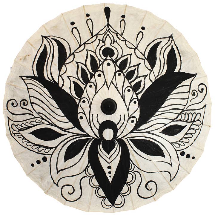 Lotus Flower Paper Parasol - WUBL330 for wholesale by World Buyers