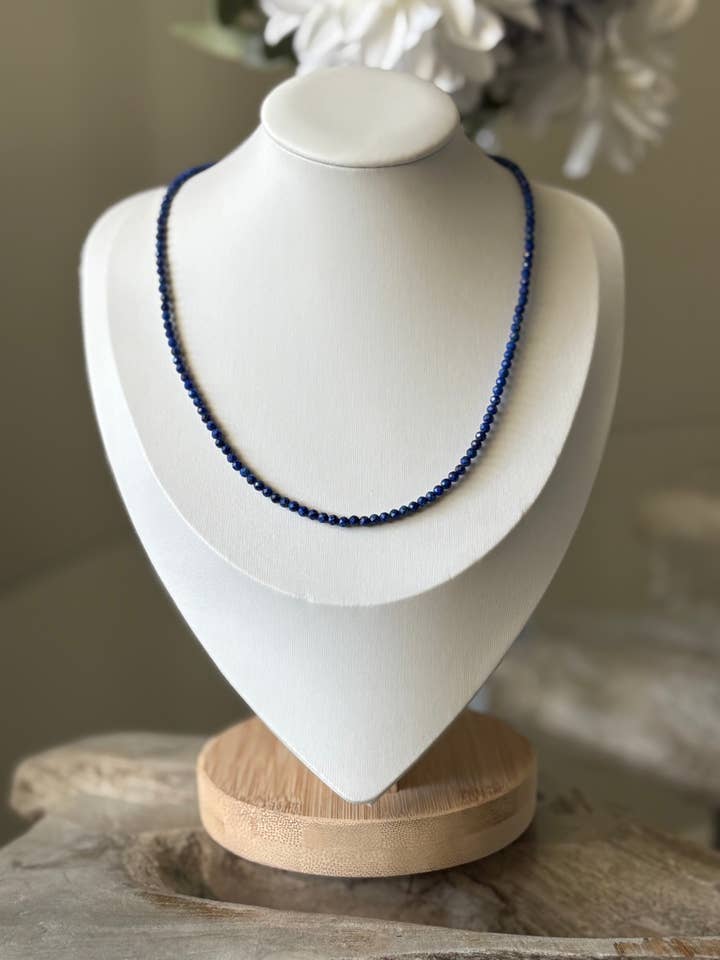 Simple Lapis Necklace 16" for wholesale by Jewelry By Jacqueline Rene