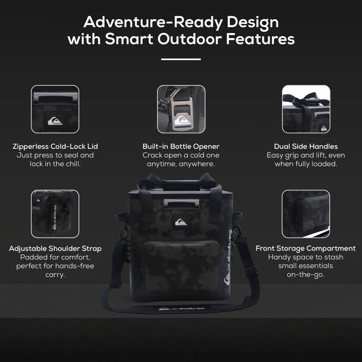 Quiksilver Hydration - Wholesale Cooler/Cooler Bag - Coastal Collection Zipperless Box Cooler 3