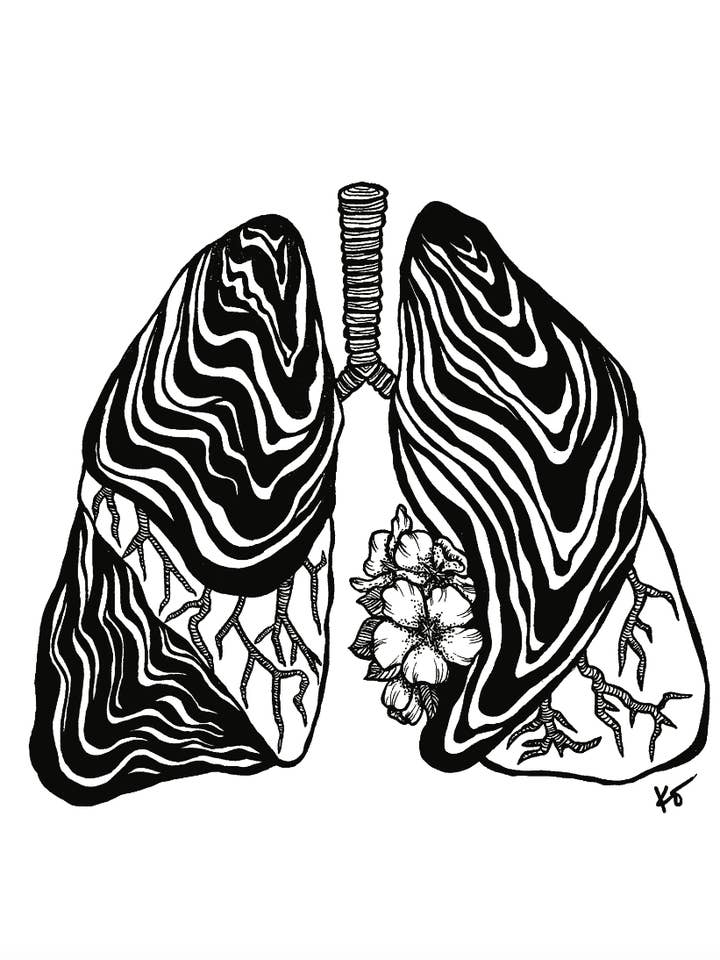 Lámina Prana Art (pulmones, anatómica) para venta al por mayor de Mind & Company