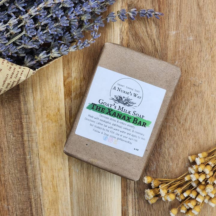 A Nurse's Way, LLC - Wholesale Bar Soap - The Xanax Bar - Goat's Milk Soap