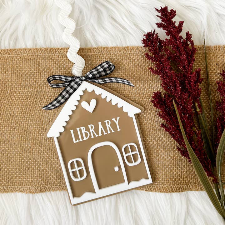 The Bookish Bird Co. - Wholesale Ornament - Bookstore/Library Acrylic Ornament4
