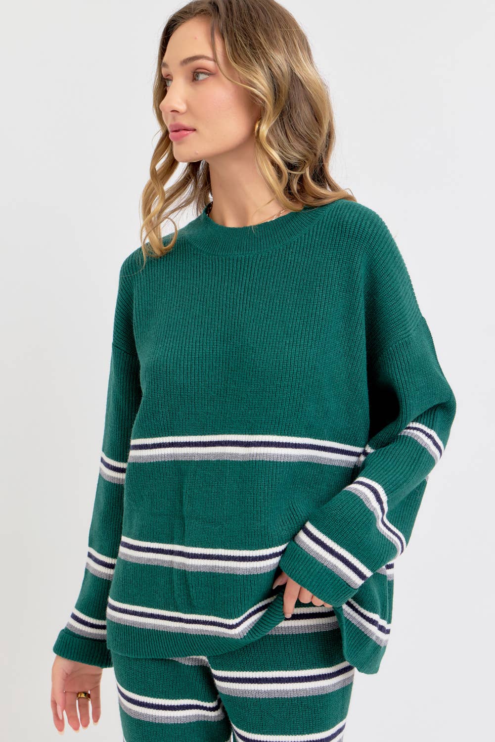 Sweet Lovely by Jen – Engroshandel Pullover - Dame – STRIBET STRIKTOP/SWEATER34