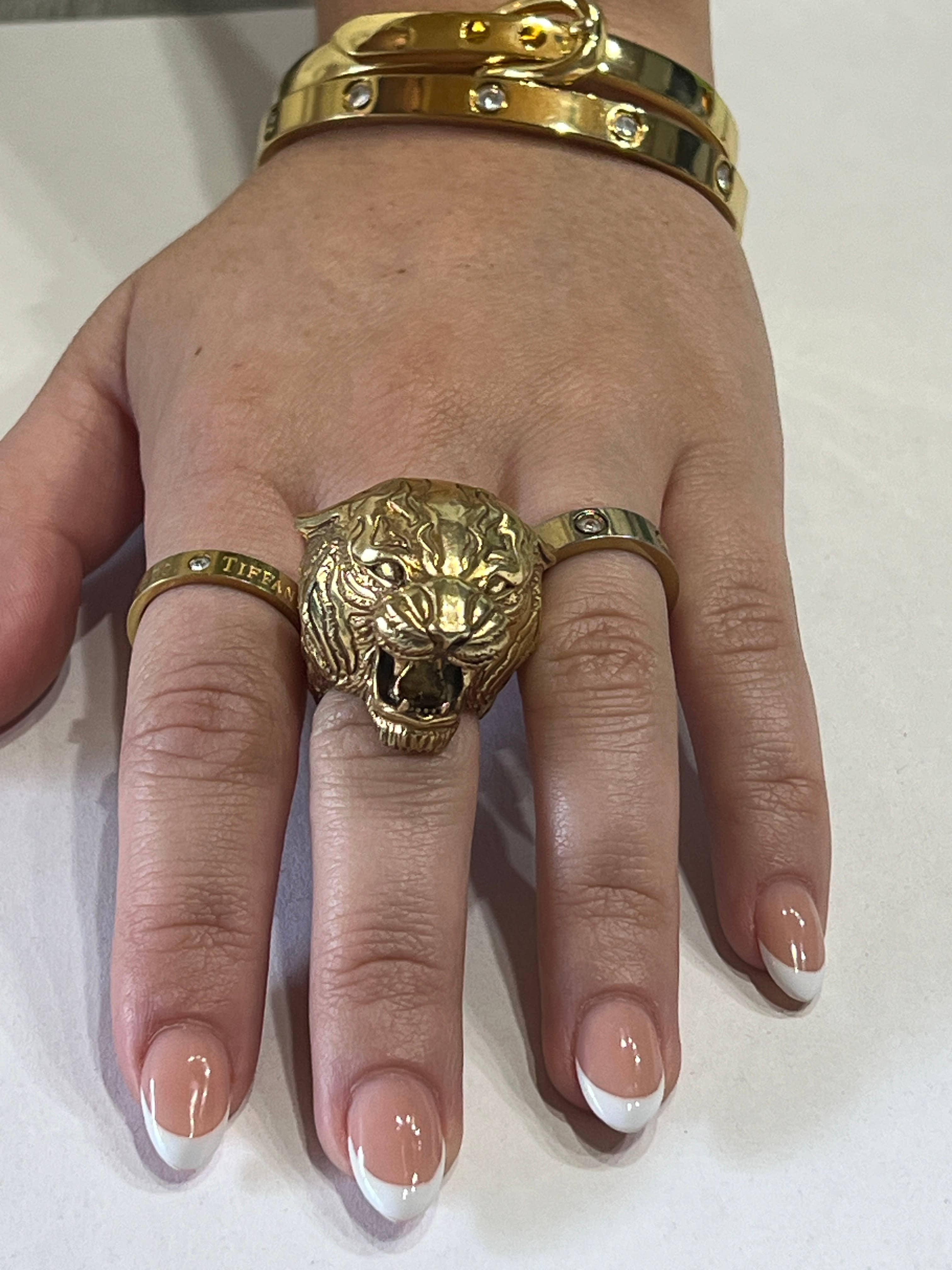 Hi Octane | SilverBotanica - Wholesale Cocktail/Statement Ring - Tiger Big Cat Hear Me Roar Ring4