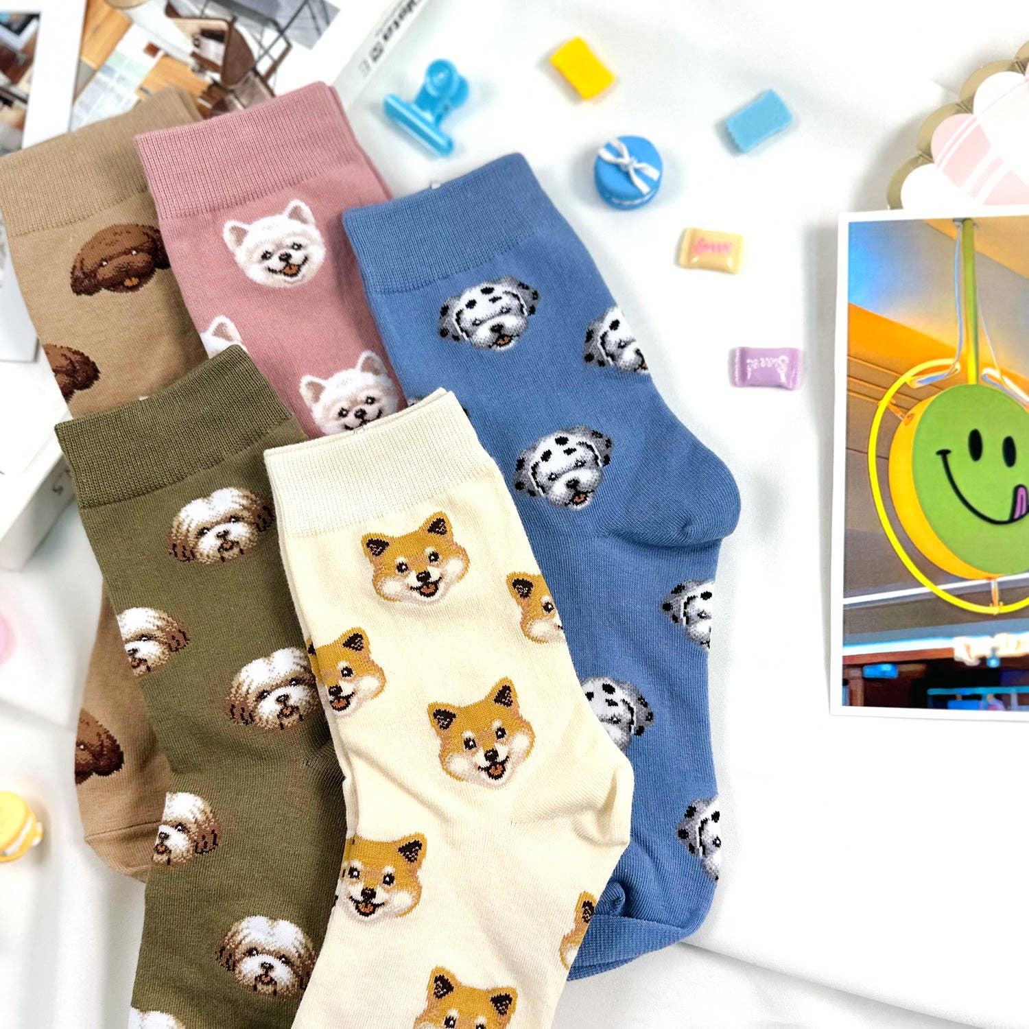 7DAYSSOCKS - Wholesale Socks - Women's - Women's Crew Mini Dogi Socks8
