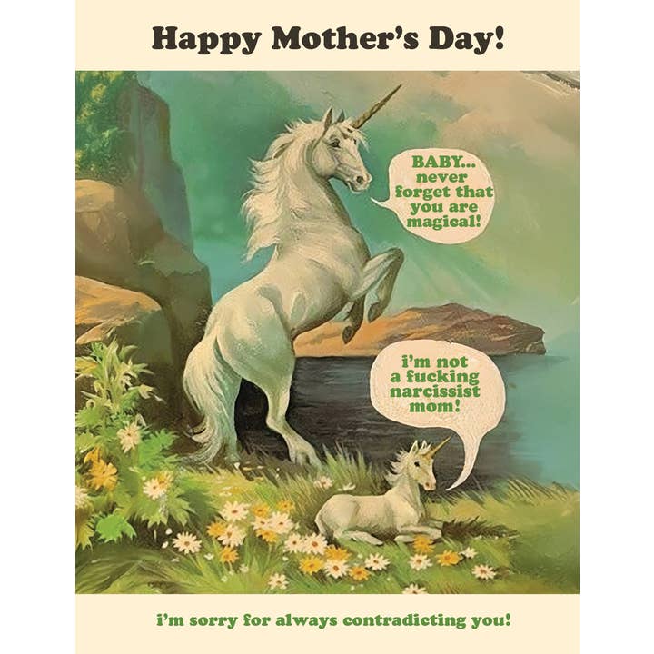 OffensiveDelightful - Wholesale Mother's Day Card - NARCISSIST MOM mother's day card