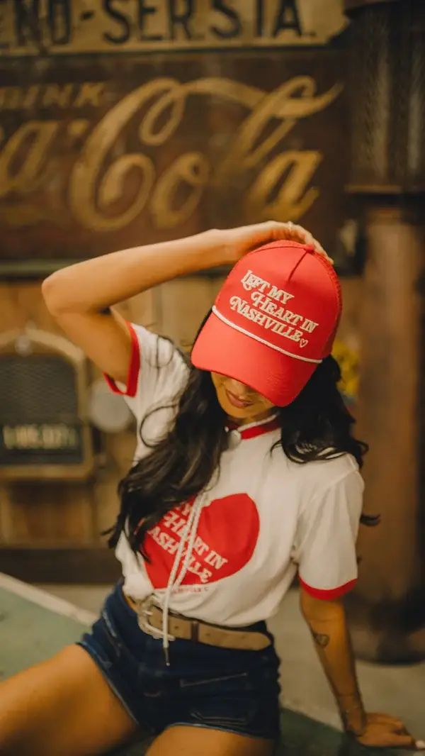 Rustler Hat Co. - Wholesale Trucker Hat - Women's - Left My Heart In Nashville Hat3