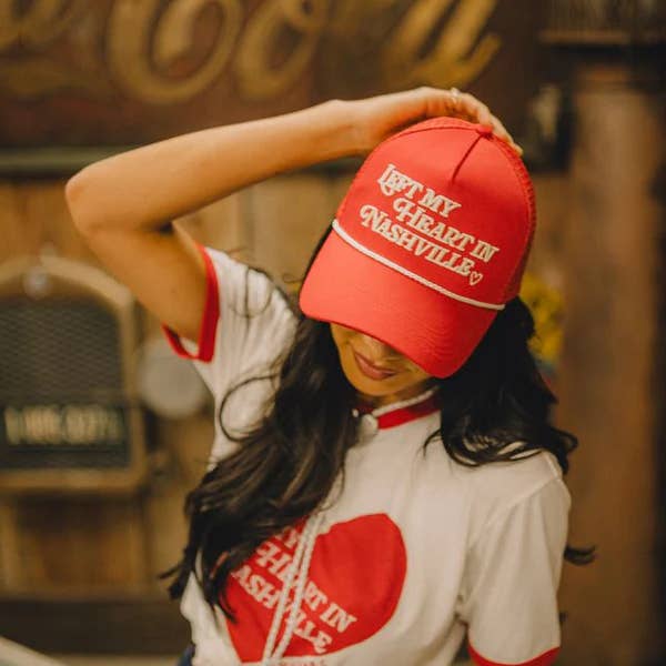 Rustler Hat Co. - Wholesale Trucker Hat - Women's - Left My Heart In Nashville Hat3