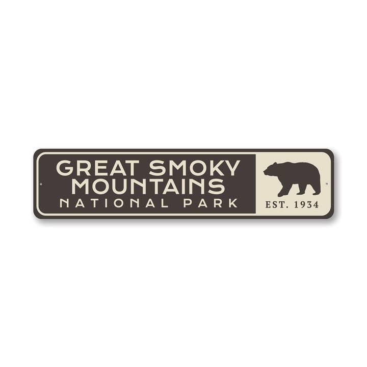 Panneau en forme d'ours des Great Smoky Mountains pour la vente par Lizton Sign Shop, Inc