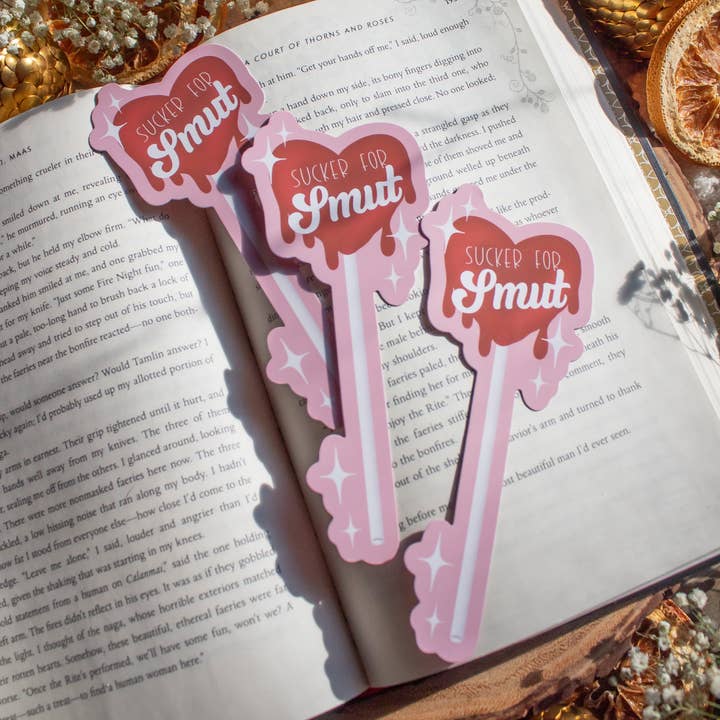 Meaggie Moos - Wholesale Bookmark - Sucker for Smut Die-Cut Bookmark3