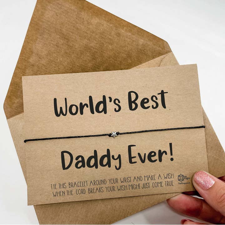 Braccialetto dei desideri per il miglior papà del mondo di sempre per la vendita all'ingrosso da parte di Dios Designs