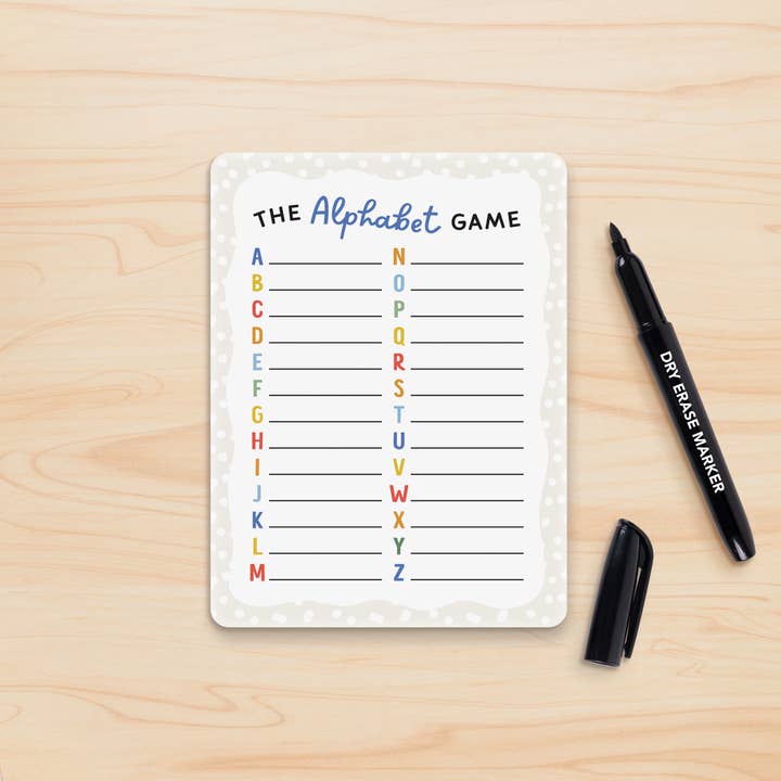 The Alphabet Game Marker Board for wholesale by P. Graham Dunn
