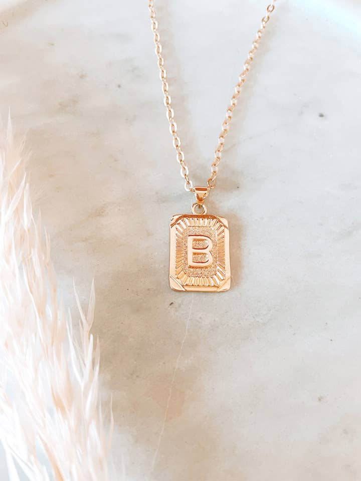 Initial Necklace for wholesale by HelloSimple Jewelry