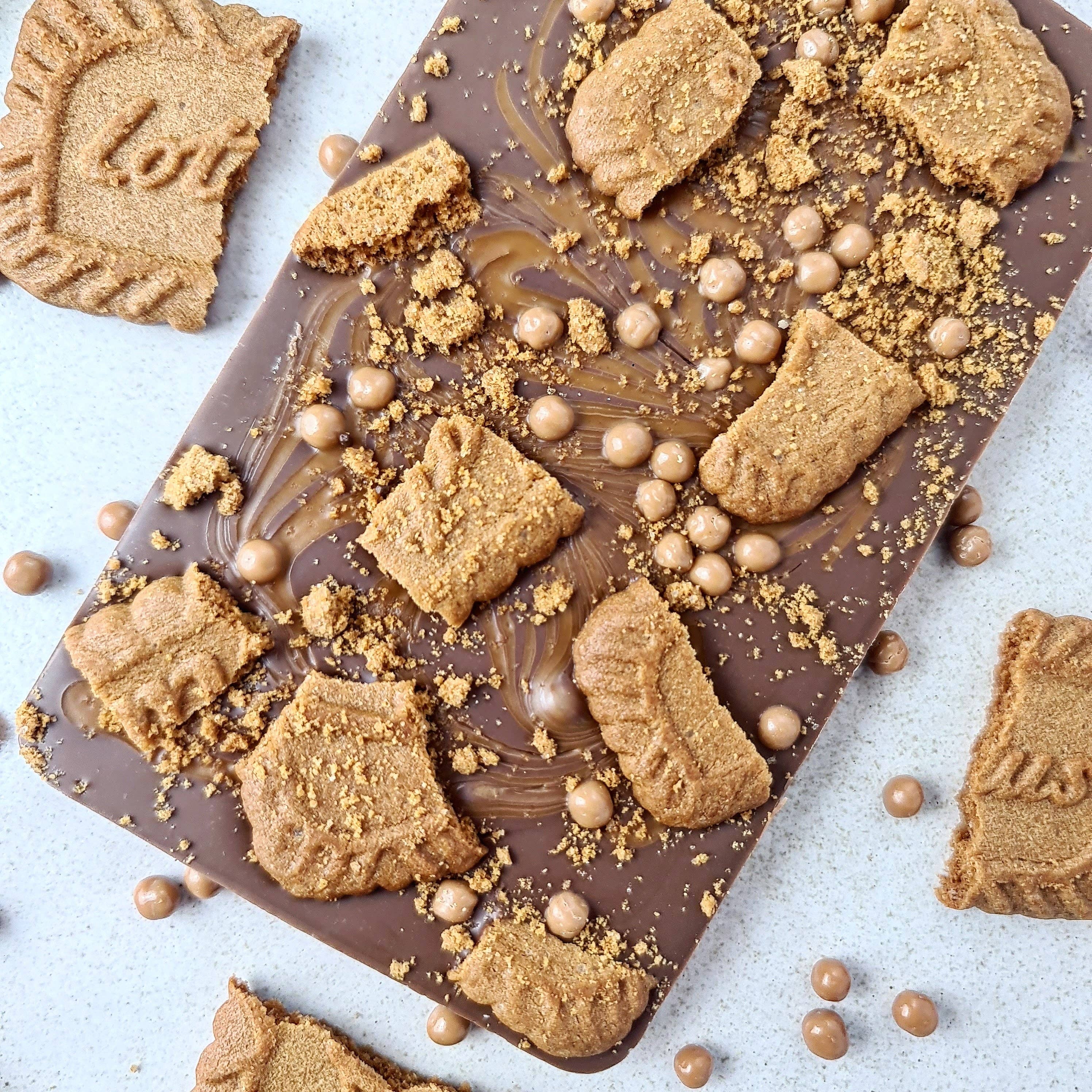 The Slabb – wholesale Chocolate bar – Loaded Biscoff Milk Chocolate Bar1