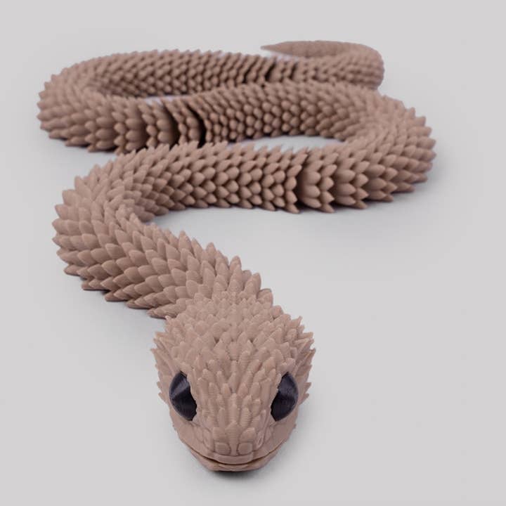 Great American Designs - Wholesale Fidget Toy - Kids - Articulated Bush Viper Snake, Reptile, 3D Printed, Fidget3