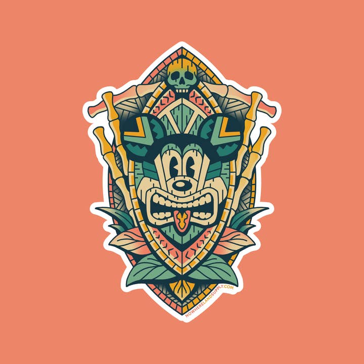 TIKI MOUSE - PEGATINA para venta al por mayor de Nowhere Land