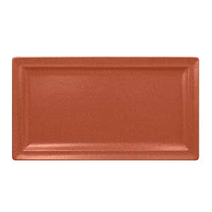 Neo Fusion Rectangular Flat Plate, - Terra (13"L) for wholesale by RAK Porcelain USA