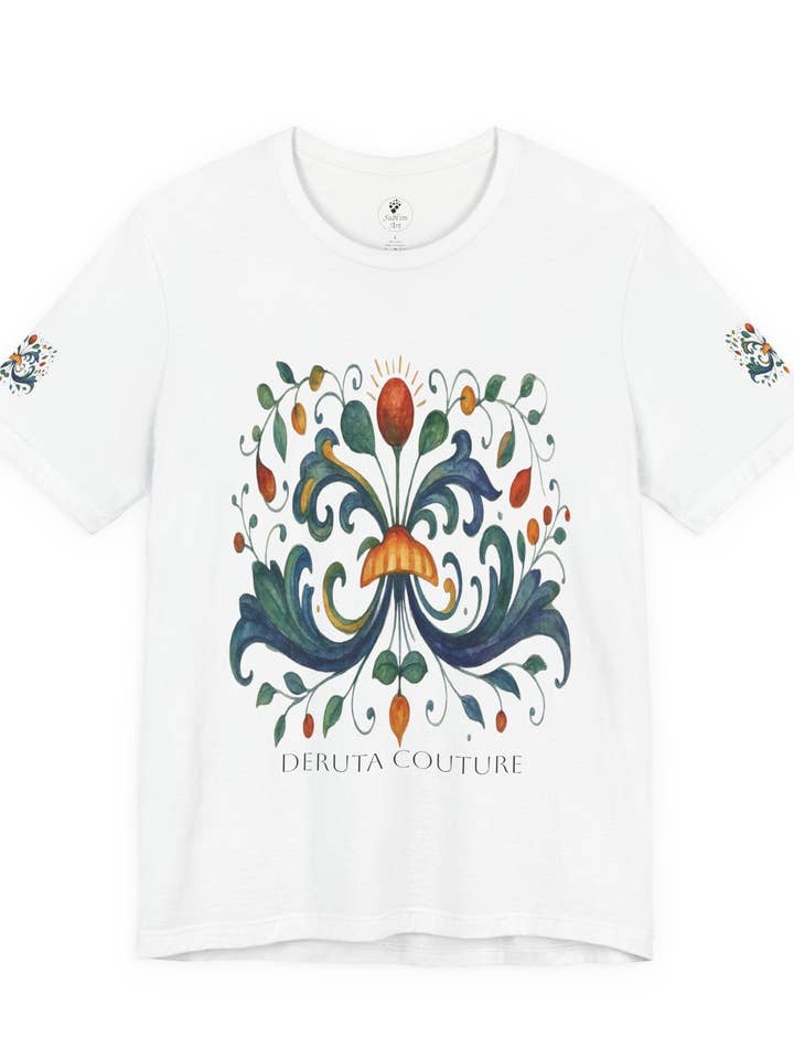 DERUTA COUTURE: Unisex Jersey Short Sleeve Tee Ricco Italia Design for wholesale by SublimArt