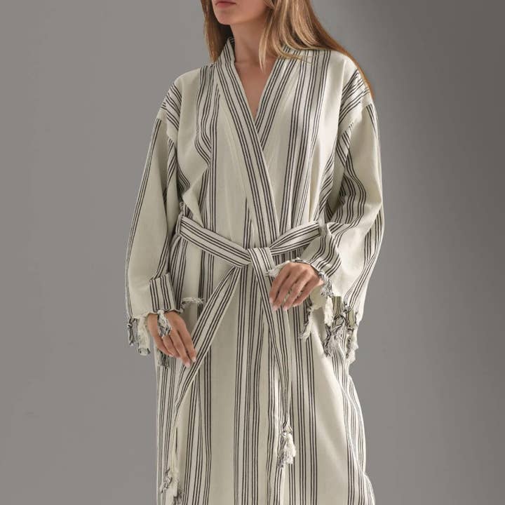 Turkish Towel Bathrobe, Beach Wear, Kaftan, Kimono for wholesale by Buld&Co.