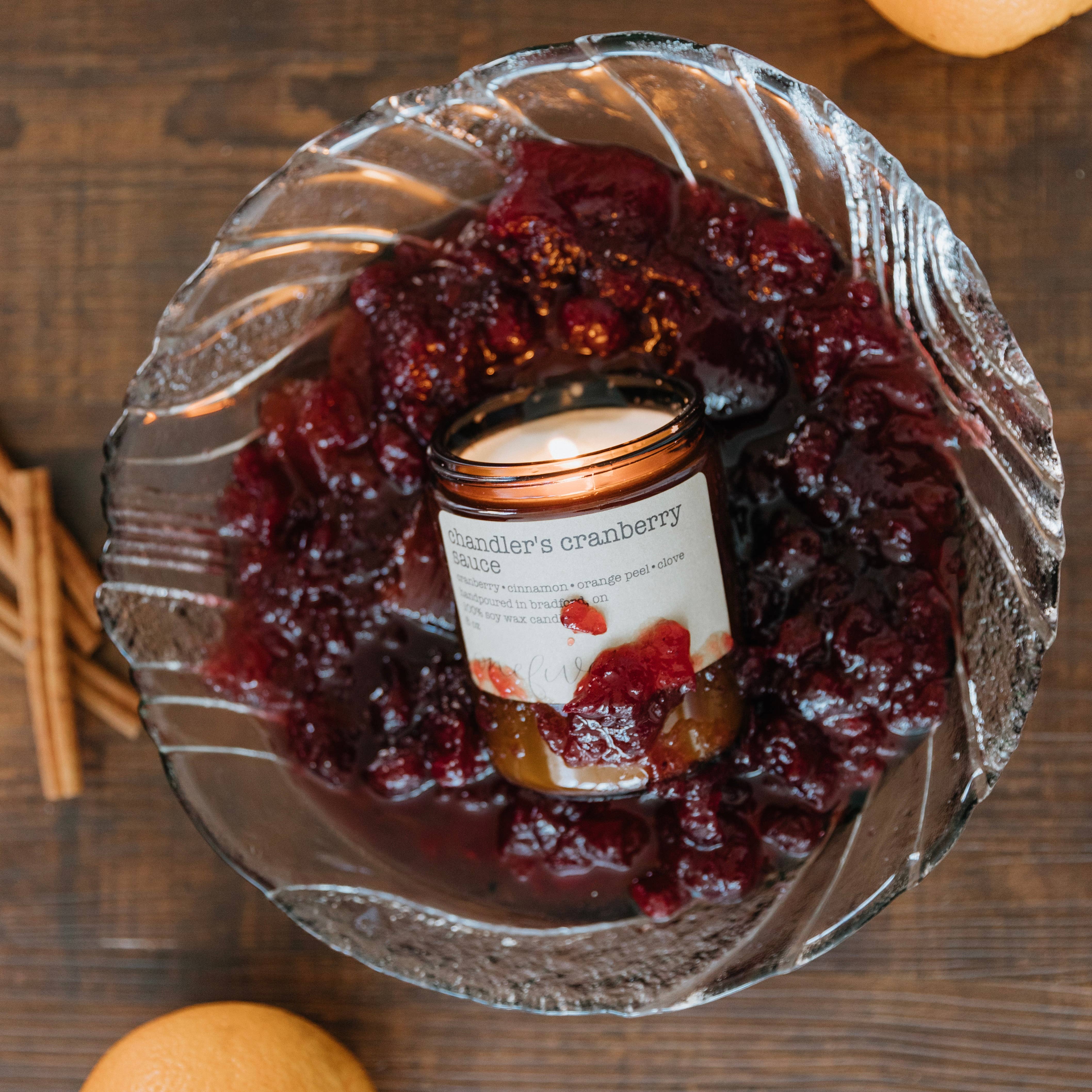 onefive1 - Wholesale Jar/Filled Candle - chandler's cranberry sauce- soy wax candle | FALL