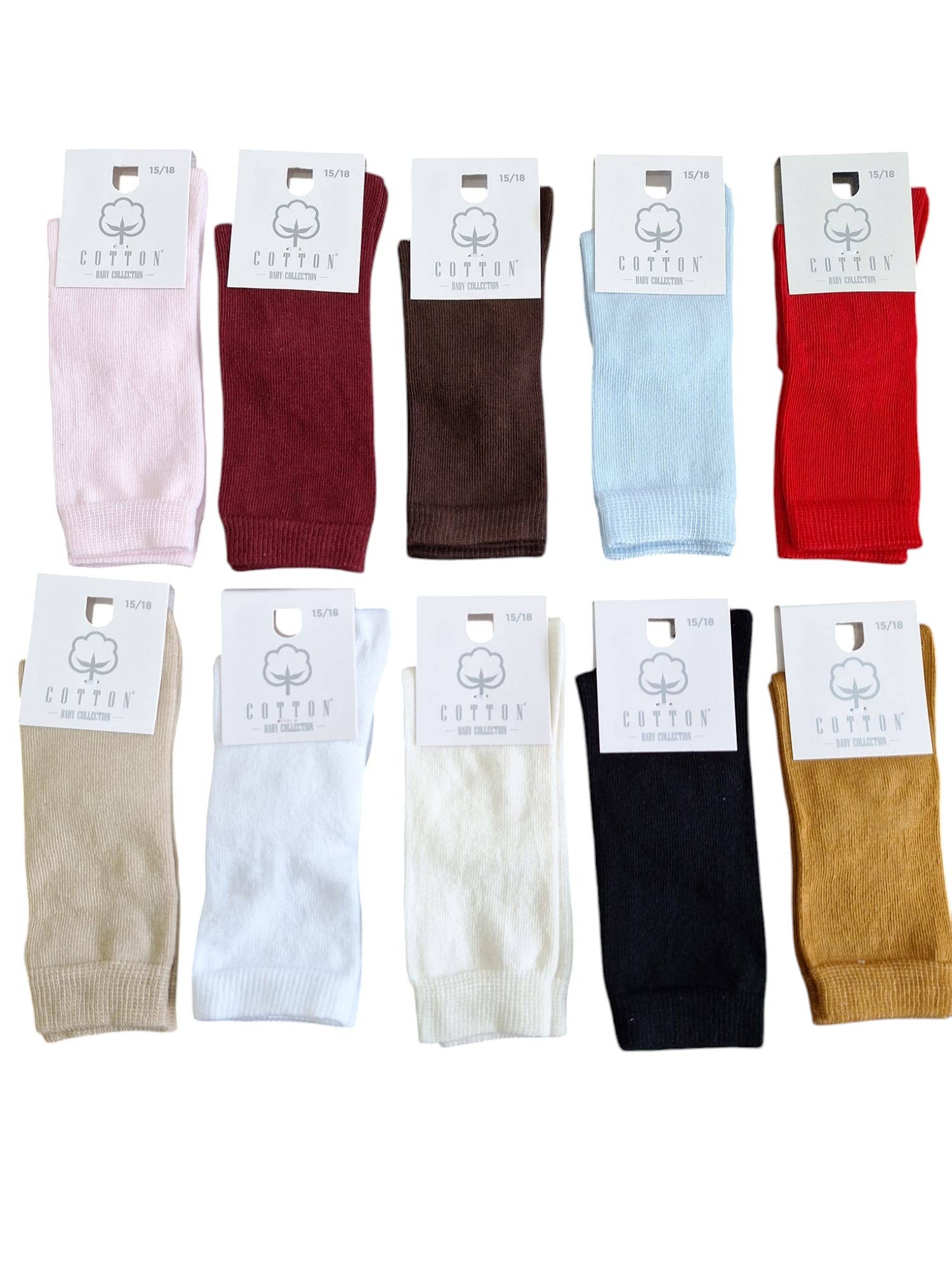 Cotton Socks - Wholesale Socks - Kids & Baby - MA100 MID-HIGH LIZA 100% COTTON