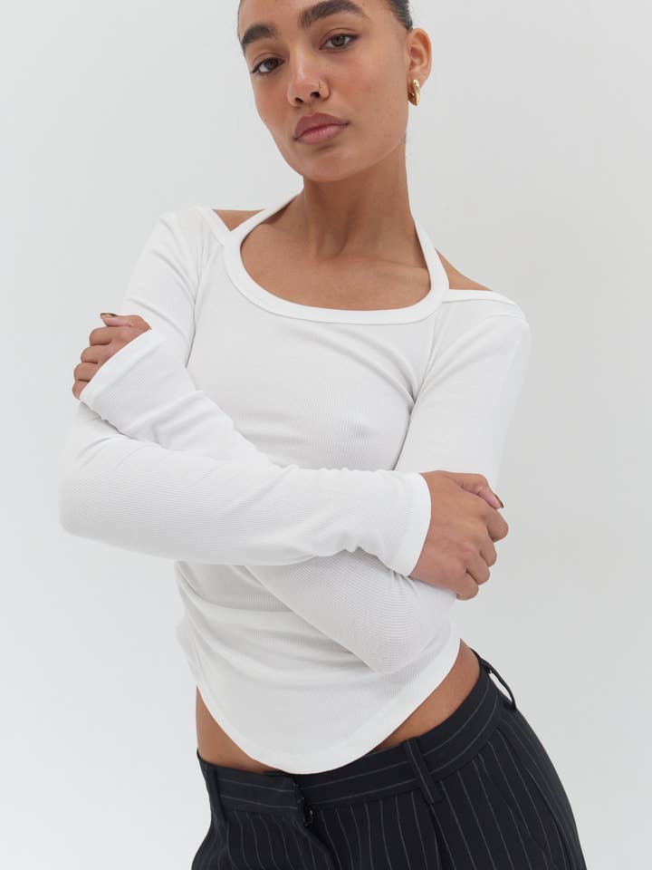 Mya Top - White for wholesale by Style Addict