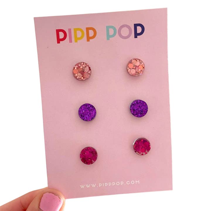Glitter Stud Pack for wholesale by Pipp Pop