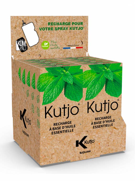 Packung 10 Kompact Nachfüllungen 15 ml - Pfefferminz für den Großhandel von Kutjo