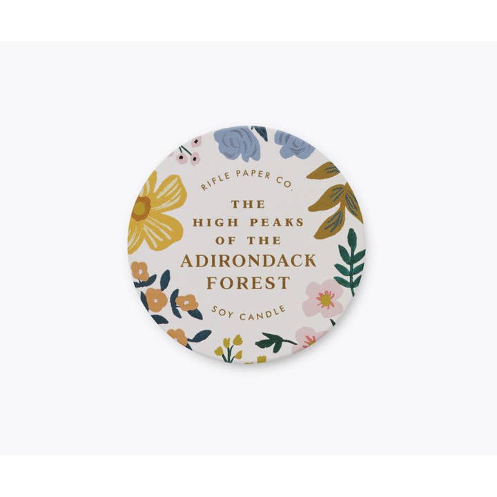 Rifle Paper Co - Vendita all'ingrosso Candele da viaggio - Candela in latta The High Peaks of the Adirondacks Forest da 3 once2