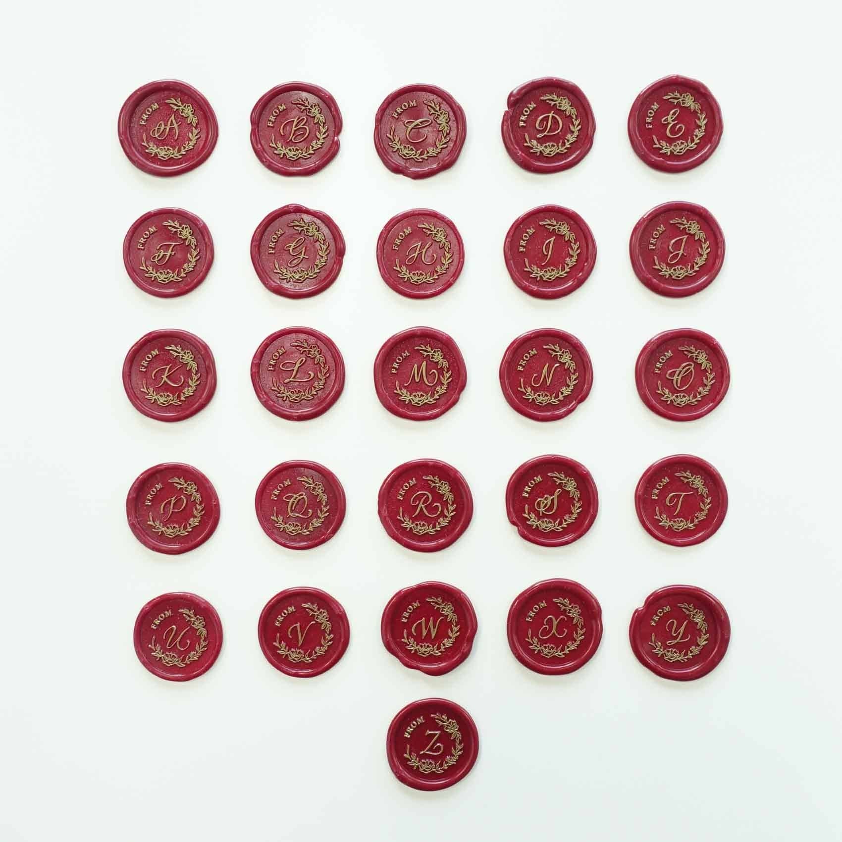 Fiona Ariva - Vendita all'ingrosso Timbro in gomma/decorativo - Lettere dell'alfabeto dalla A alla Z - Testa del timbro (senza manico)7