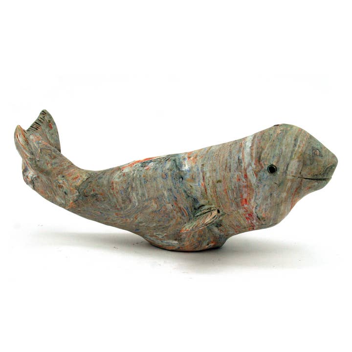 Recycled Plastic Beluga Whale for wholesale by Modern Coastal by Contrast Inc.