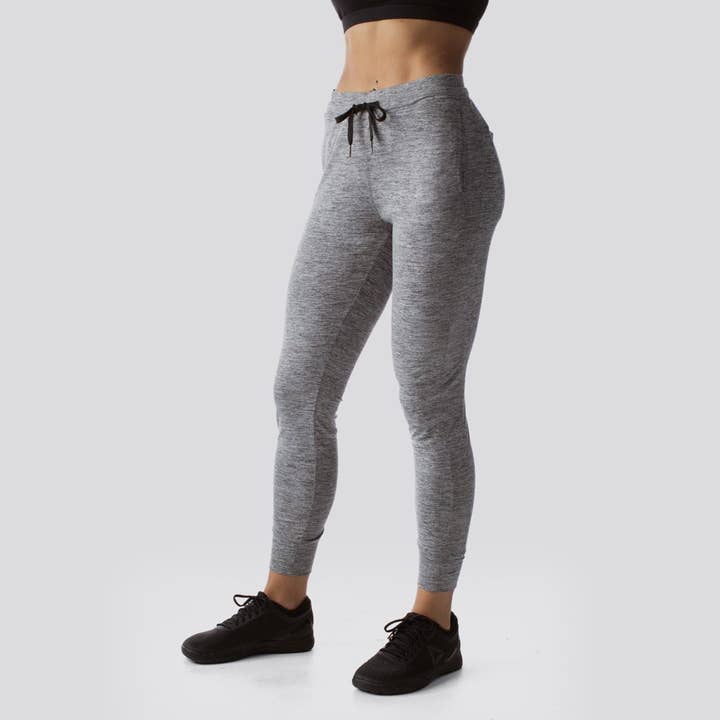 Women's Rest Day Athleisure Joggers (Heather Grey) for wholesale by Born Primitive