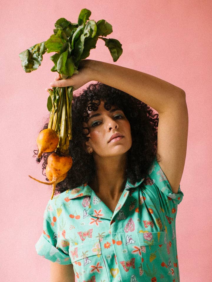 My Little Belleville - Wholesale Jumpsuit - Women's - New! Mint Garden | Printed jumpsuit | Boiler-suit | Romper4