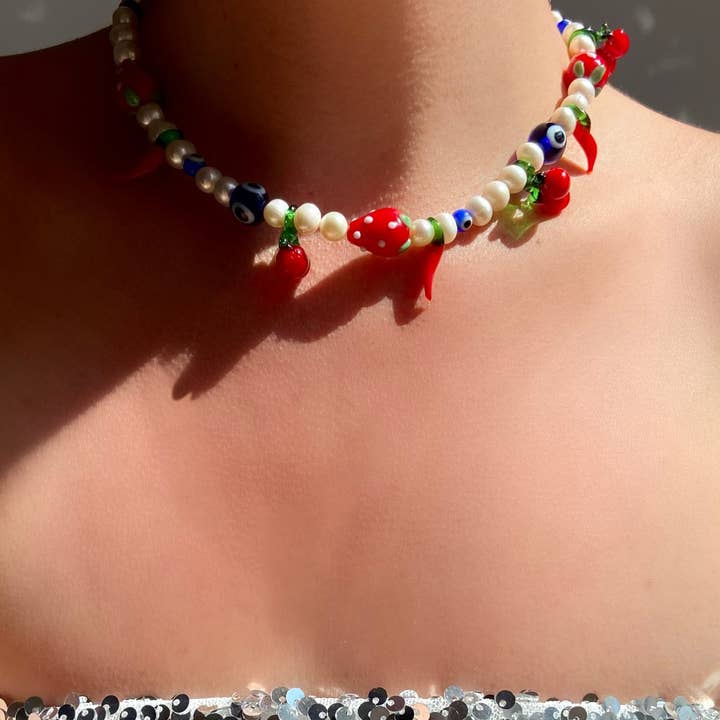 HELLES - Wholesale Beaded/Pearl Necklace - YUMMY NECKLACE1