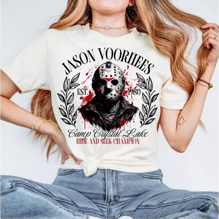 Jason Voorhees Shirt, Horror Movie Shirt, Friday The 13th Ts for wholesale by Alaridesign