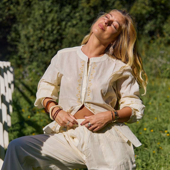 Pant Suit Aari Lurex and other Purchase Wholesale pashmina suit. Free Returns & Net 60 Terms on Faire trending on Faire.