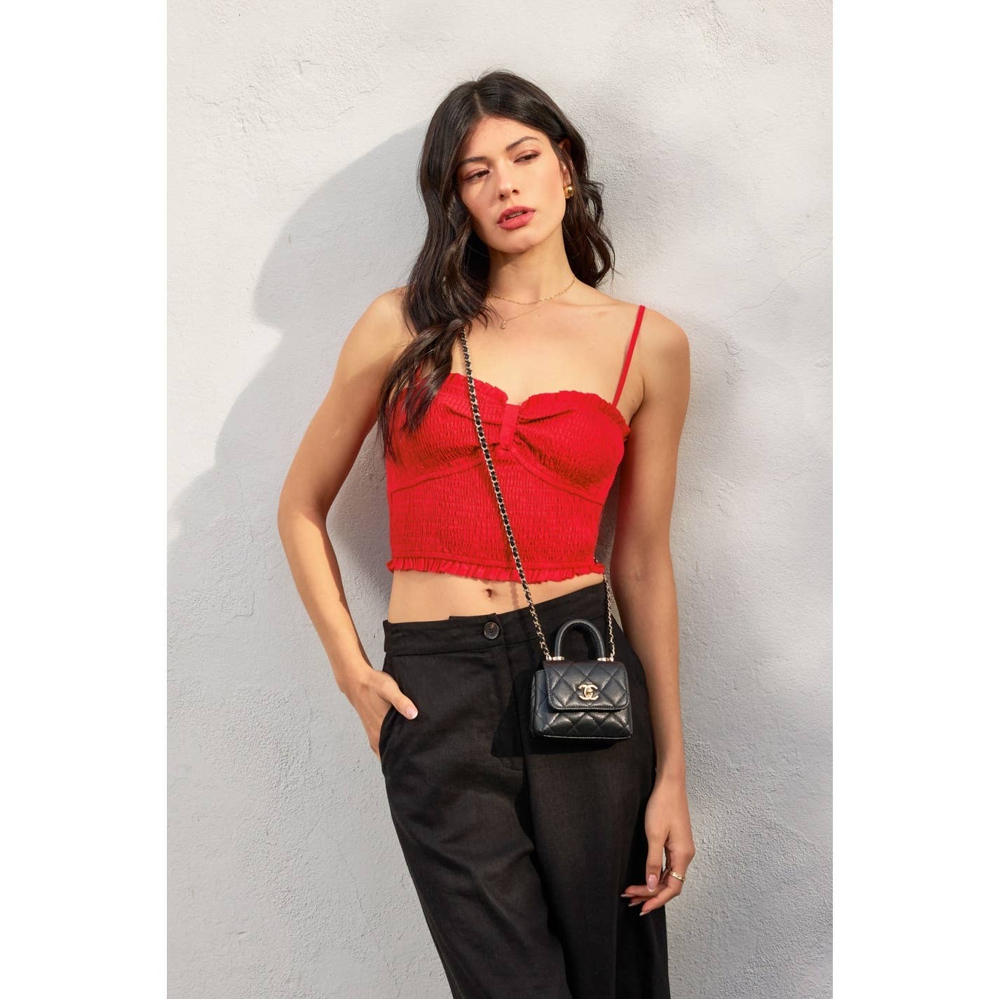 Dress Forum - Wholesale Tank Top - Women's - My Little Smocked Sweetheart Crop Top (1)15