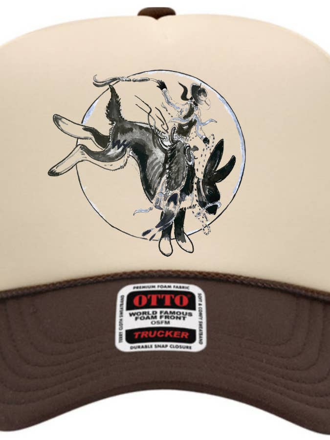 Bucking Jackrabbit Cowgirl Espuma Trucker Cowboy Western Rodeo por atacado de The Rodeo Rose