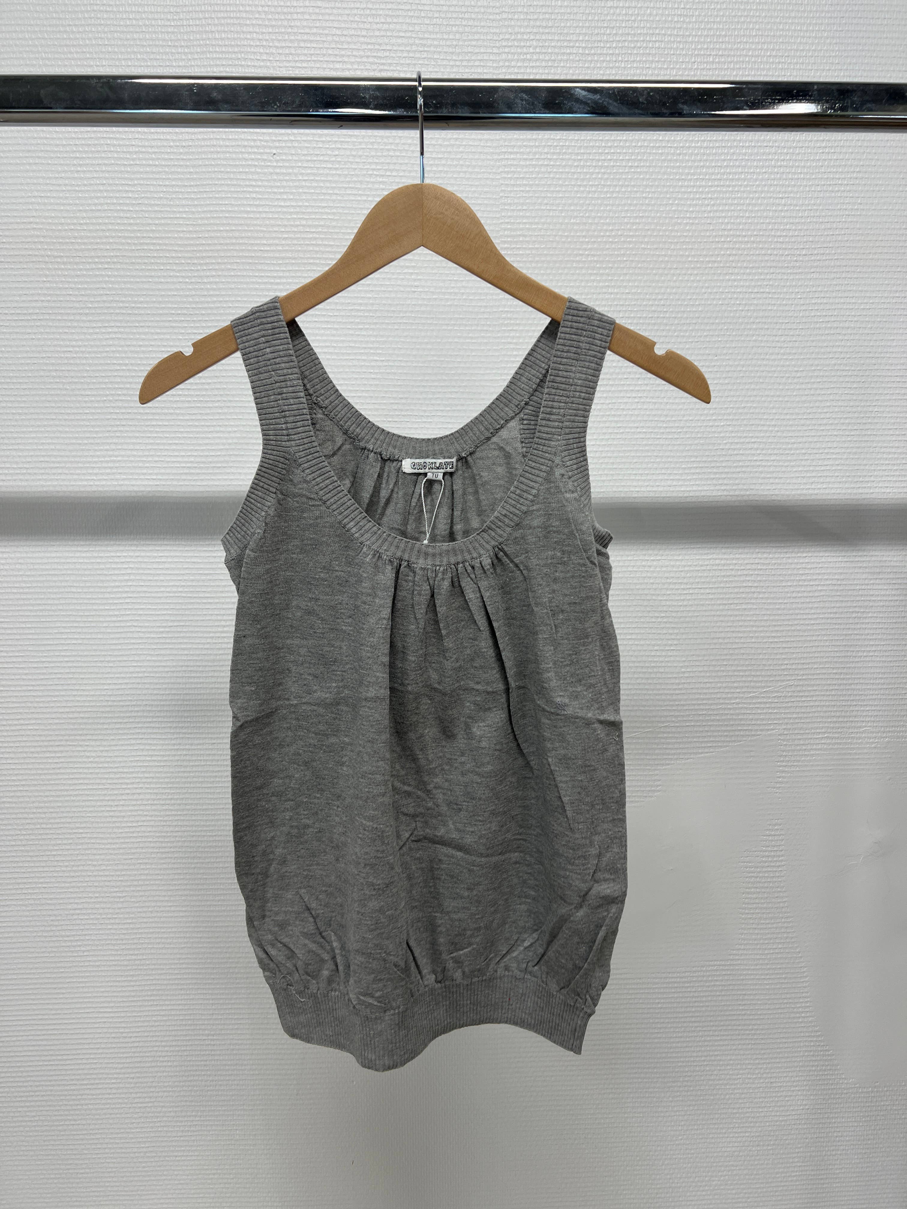 CHOKLATE PARIS - Wholesale Tank Top - Women's - Top tank round neck cotton knit - 25483