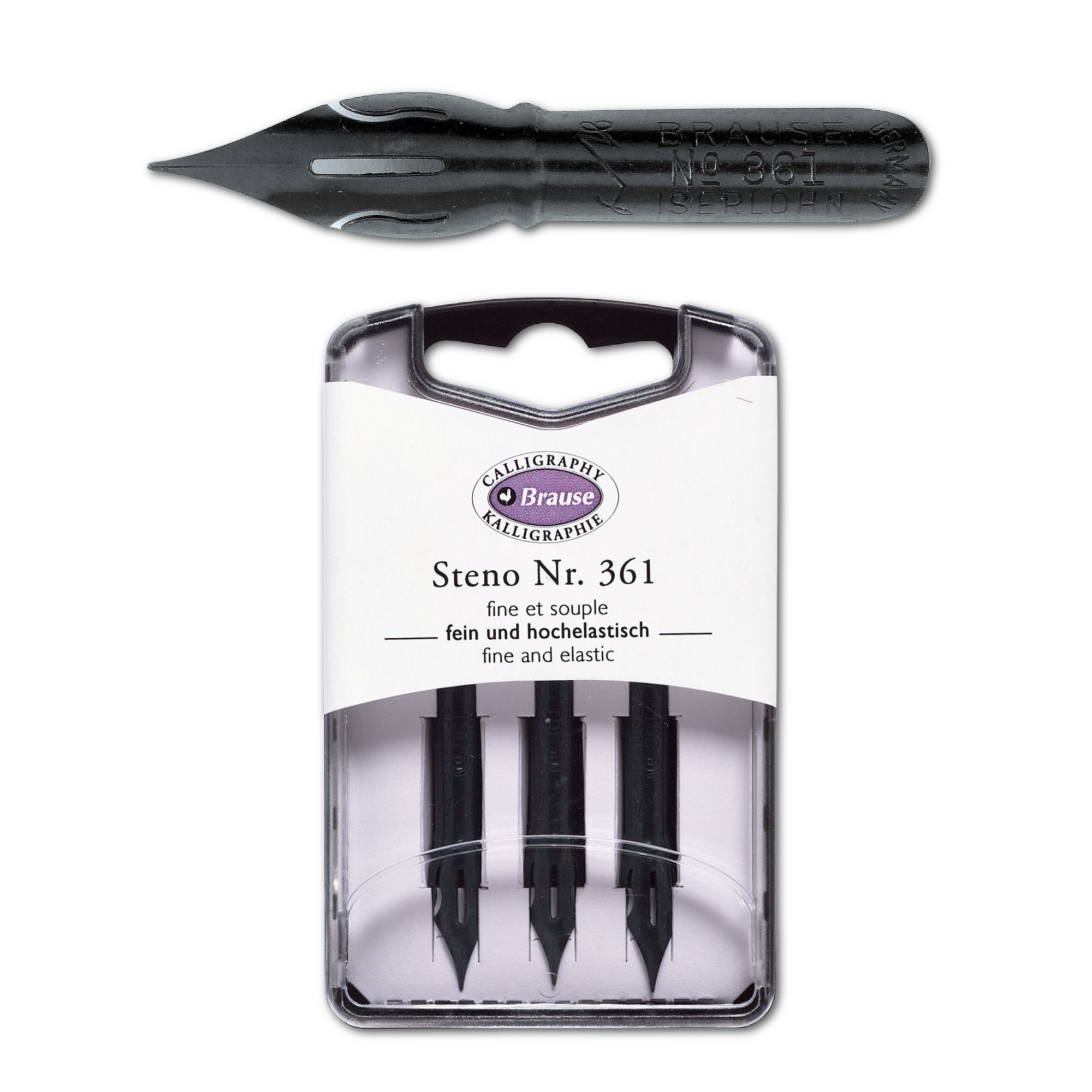 Exaclair - Wholesale Pen - Brause Calligraphy Nib #361 Steno/Blue Pumpkin - Box of 30