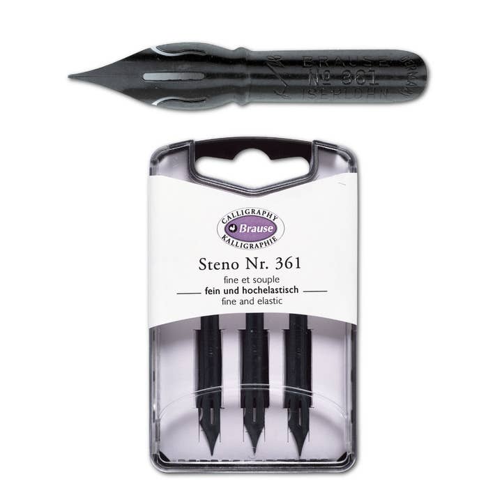 Brause Calligraphy Nib #361 Steno/Blue Pumpkin - Box of 3 for wholesale by Exaclair