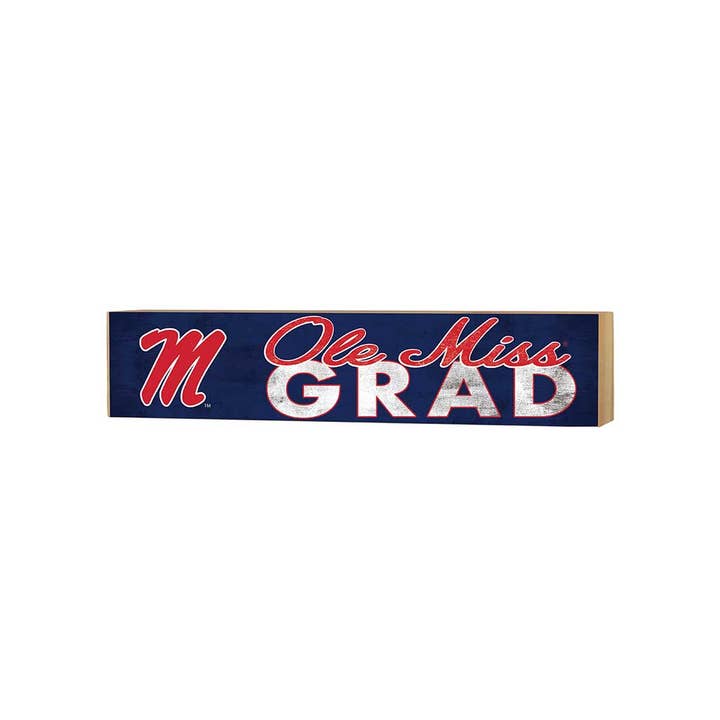 3x13 Ole Miss Rebels Grad Block Sign for wholesale by KH Sports Fan